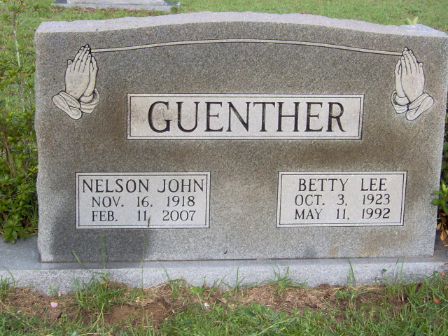 Headstone for Guenther, Nelson John